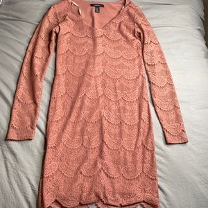 Lace long sleeve bodycon dress